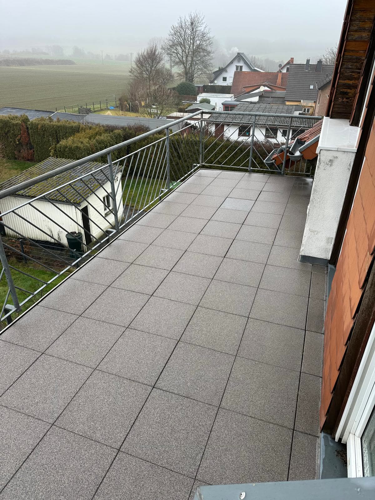 Gereinigter Balkon