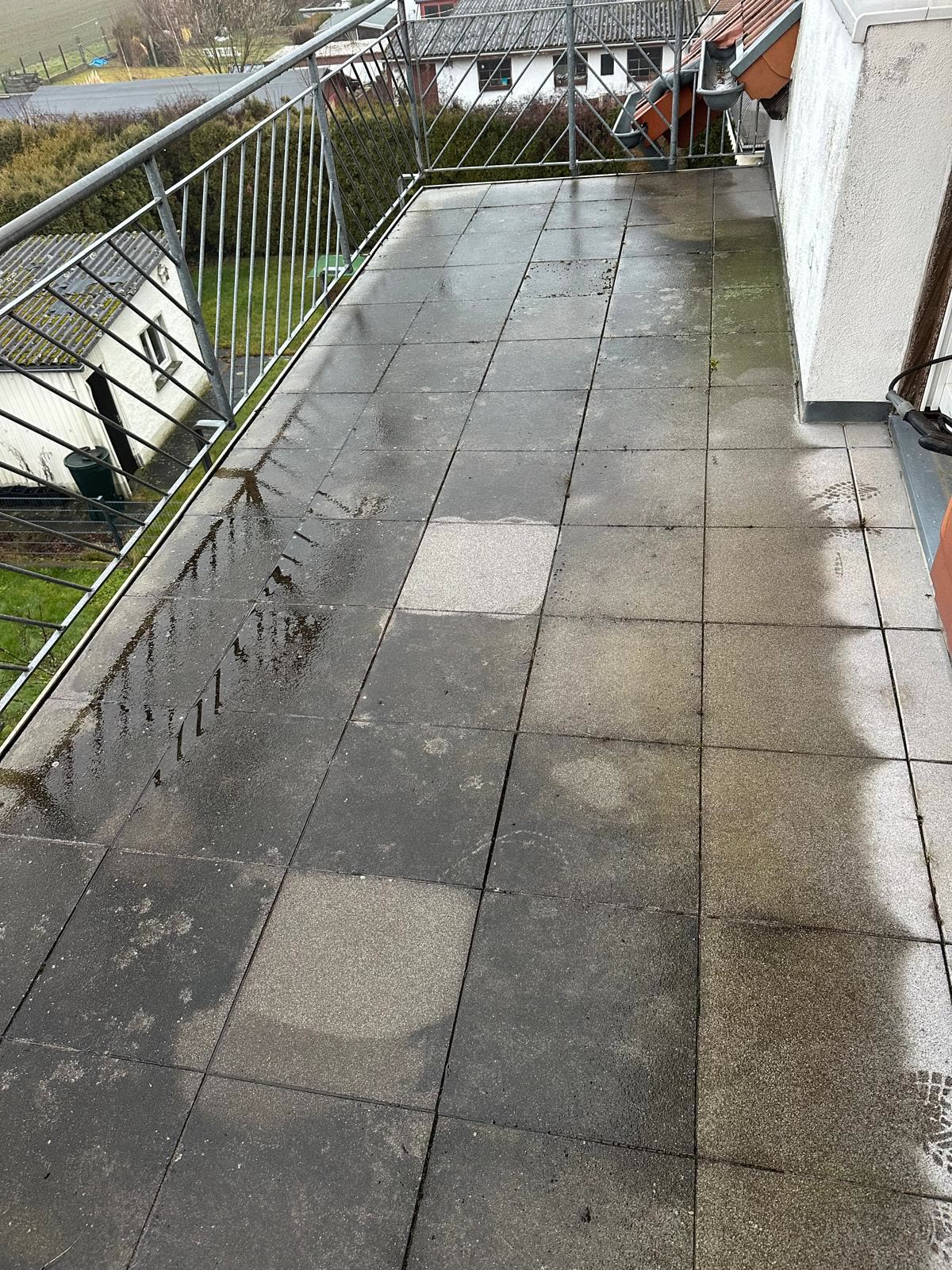 Gereinigte Solaranlage
